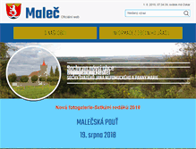 Tablet Screenshot of malec.cz